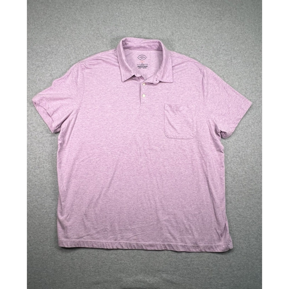 St. John's Bay Classic Fit Super Soft Polo Shirt Men's‎ Lavender Purple XXL